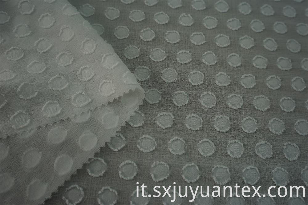 Polka Dot Clip Jacquard Fabric